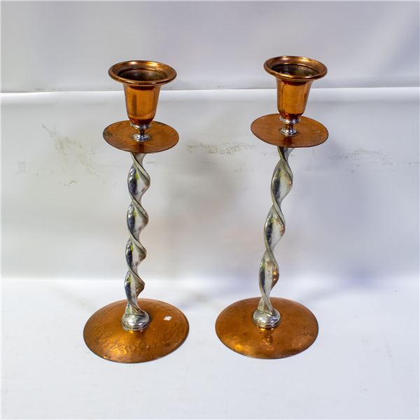 VINTAGE COPPER AND STAINLESS-STEEL SPIRAL