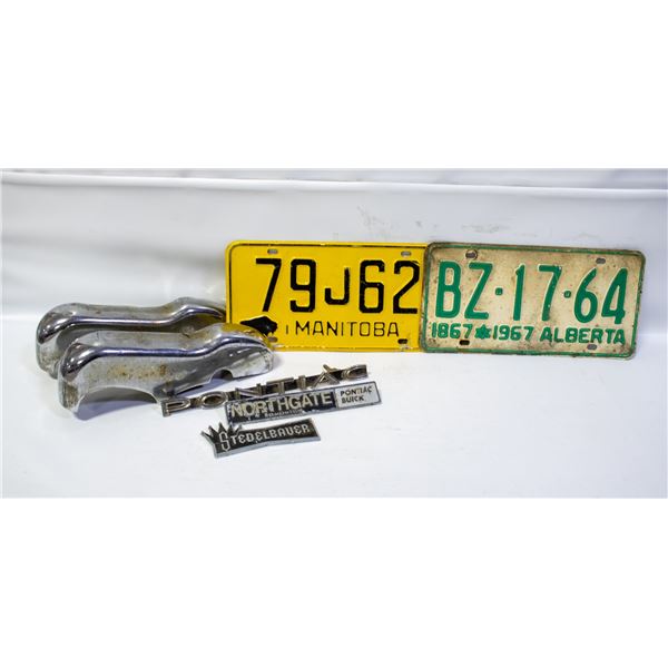 VINTAGE LICENSE PLATES, & VINTAGE AUTO