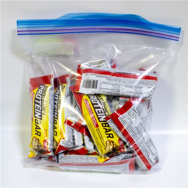 BAG OF 18 ROBERT IRVINE'S BAKED PROTEIN BARS