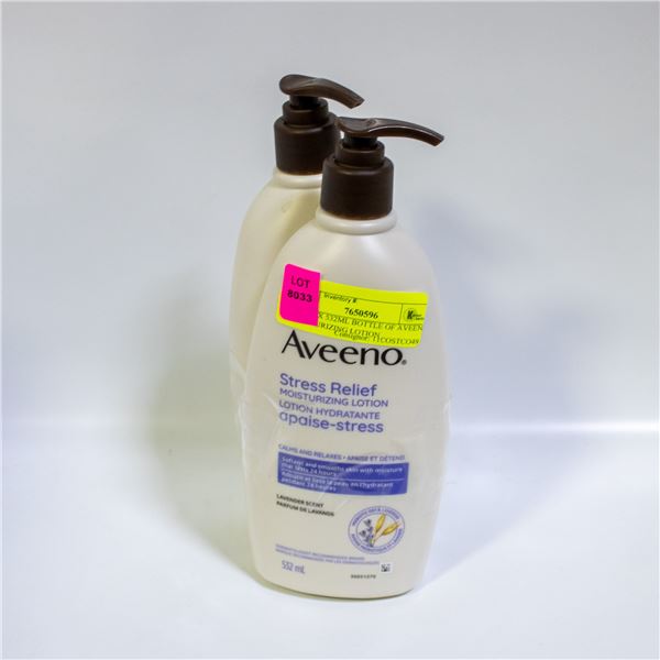 NEW 2 X 532ML BOTTLE OF AVEENO MOISTURIZING LOTION