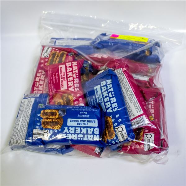 BAG FILLED WITH NATURES BAKERY FIG BARS