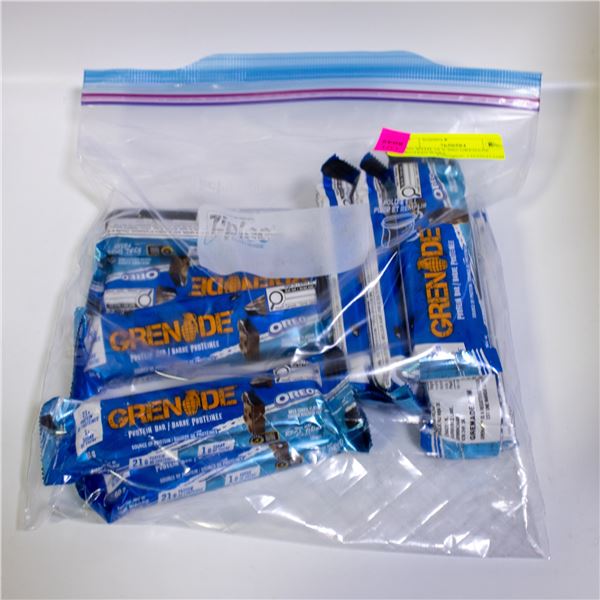 BAG WITH 10 X 60G GRENADE PROTEIN BARS