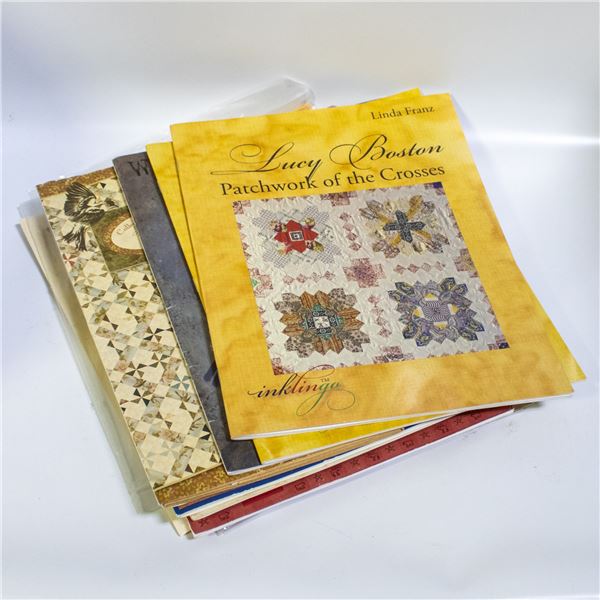 QUILTING/SEWING BOOKS- BOX LOT ASSORTED