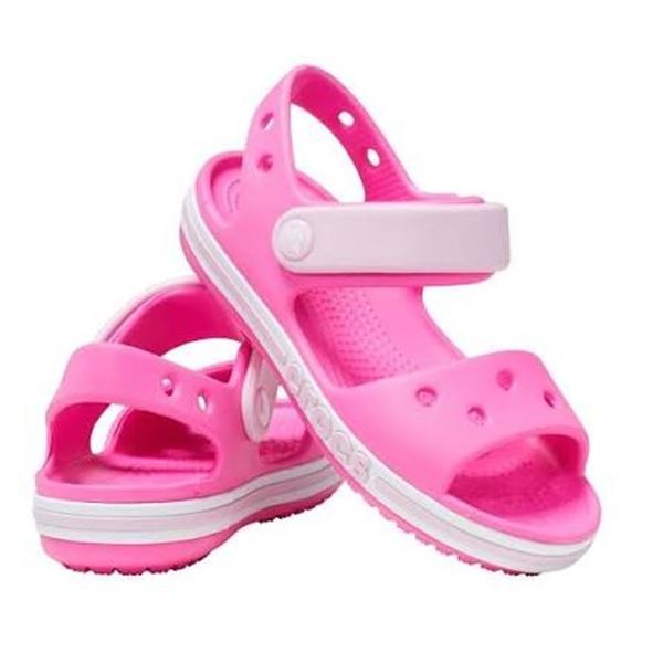 NEW CROCS KIDS SANDAL NEON PINK SIZE 5