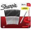 Image 1 : NEW 24 PACK OF SHARPIE BLACK FINE TIP MARKERS & 1