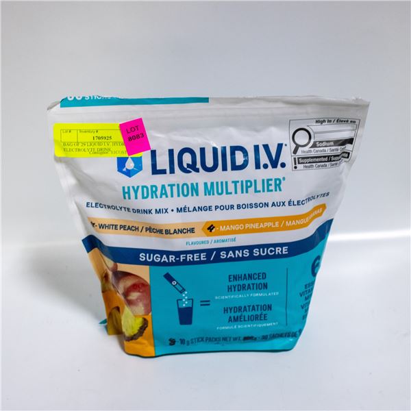 BAG OF 29 LIQUID I.V. HYDRATION ELECTROLYTE DRINK