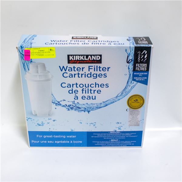 6 PACK OF KIRKLAND WATER FILTER CARTRIDGES