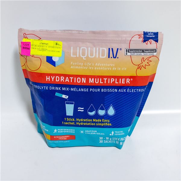 BAG OF 28 LIQUID I.V. HYDRATION ELECTROLYTE DRINK