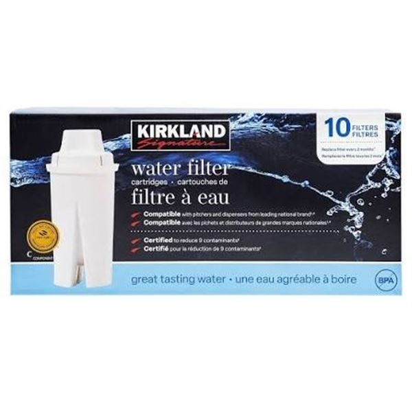 NEW 10 PACK OF KIRKLAND WATER FILTER CARTRIDGES