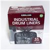 Image 1 : KIRKLAND INDUSTRIAL DRUM LINERS BLACK - 55 GALLON