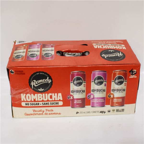 BOX OF 16 REMEDY KOMBUCHA DRINKS VARIETY PACK