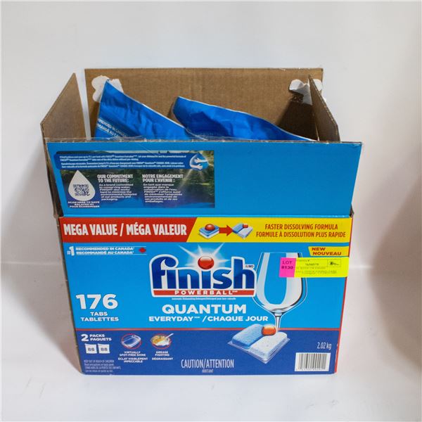 NEW BOX WITH 176 FINISH POWERBALL DISHWASHING TABS