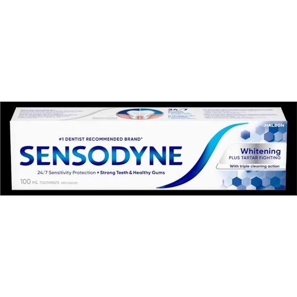 4 PACK OF SENSODYNE WHITENING & TARTAR FIGHTING