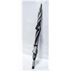 Image 1 : DUNLOP GOLF UMBRELLA BLACK & WHITE - 62"