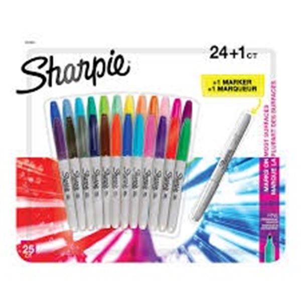 NEW 24 PACK OF SHARPIE PERMANENT MARKERS MULTI