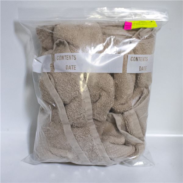 SERENE HOME COTTON BATH TOWEL BEIGE - 30 X 58"