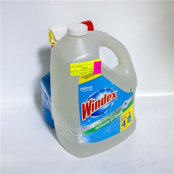 WINDEX OUTDOOR WINDOW CLEANER WITH REFILL SPRAYER