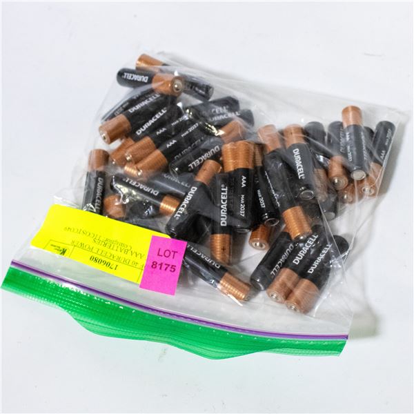 BAG OF 40 DURACELL POWER BOOST AAA BATTERIES