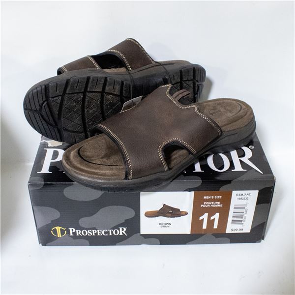 PROSPECTOR MENS SIZE 11 BROWN SANDALS