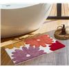 Image 1 : NEW HOME INSPIRATION FLORAL BATH MAT - 22 X 36"
