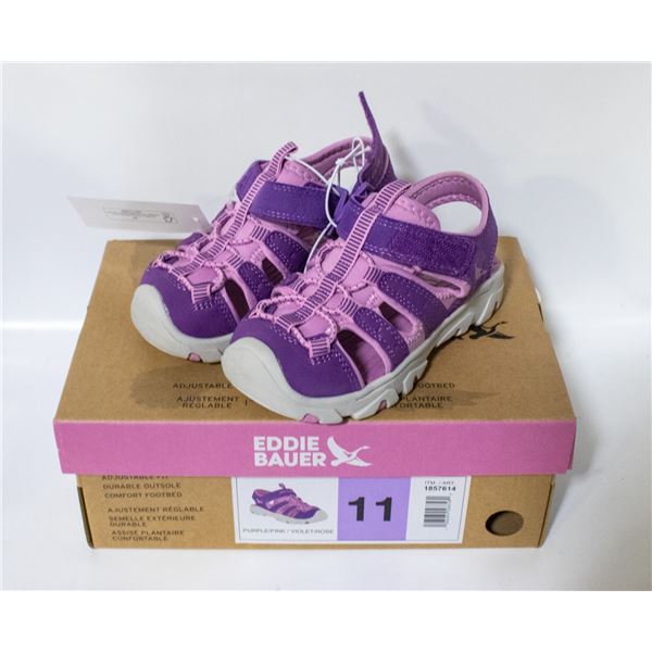 EDDIE BAUER GIRLS SANDALS PURPLE & PINK SIZE 11