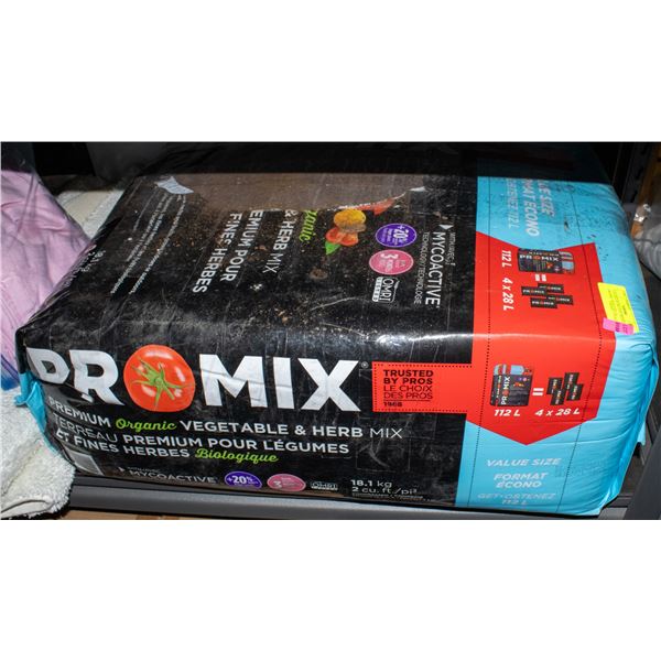 112L BAG OF PRO MIX PREMIUM ORGANIC VEGETABLE &