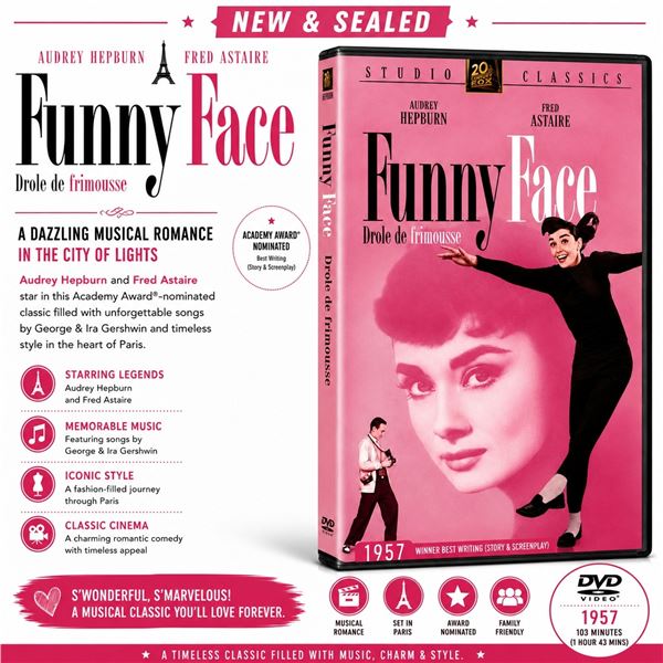 NEW DVD "FUNNY FACE" AUDREY HEPBURN 1957