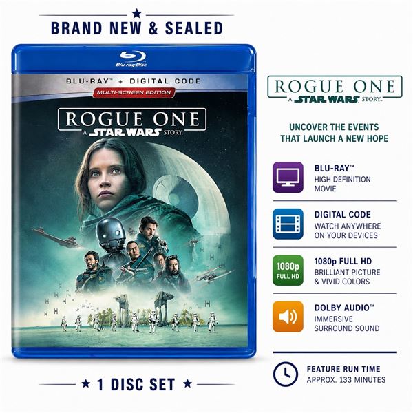 NEW BLU-RAY "ROGUE ONE: A STAR WARS STORY" 2016