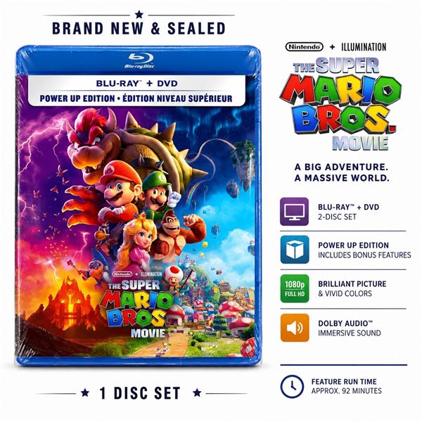 NEW BLU-RAY/DVD "THE SUPER MARIO BROS. MOVIE" 20