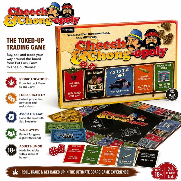 NEW CHEECH & CHONG-OPOLY BOARD GAME