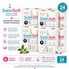 Image 1 : 6 SATIN SOFT 4-ROLL BATHROOM TISSUE PACKS