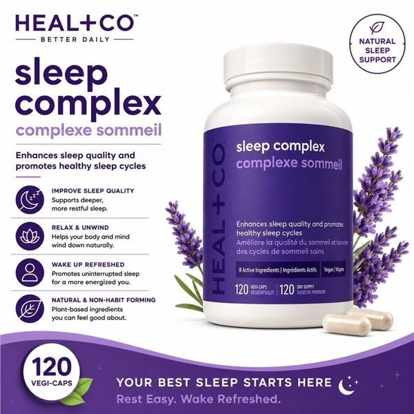 HEAL + CO SLEEP COMPLEX 120 VEGI-CAPS 120