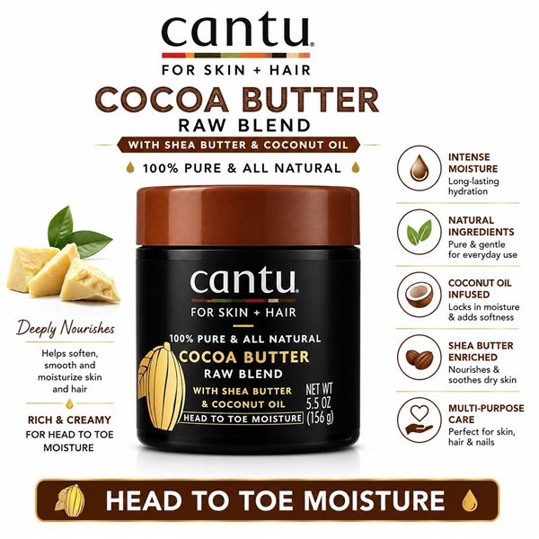 CANTU COCOA BUTTER RAW BLEND 156G