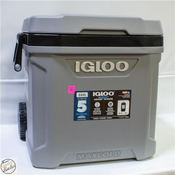 IGLOO 5 DAY 58L COOLER ON WHEELS
