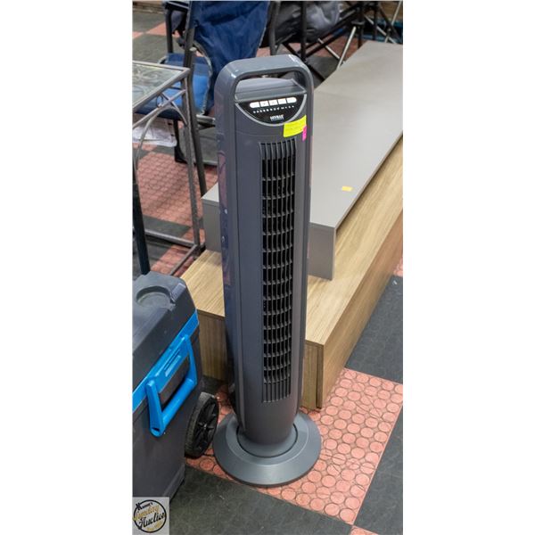 SEVILLE ULTRA SLIMLINE TOWER FAN GREY - 40" TALL