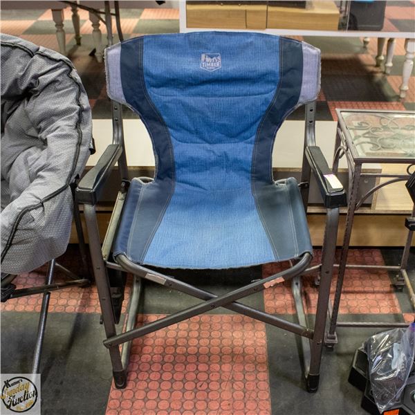 TIMBER RIDGE DIRECTOR'S CHAIR WITH SIDE TABLE BLUE