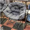 Image 1 : MAC SPORTS PADDED CLUB CHAIR WITH MESH CUP HOLDER