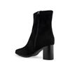 Image 1 : NEW AEROSOLES WOMENS ZIP-UP BOOTS BLACK SIZE 8