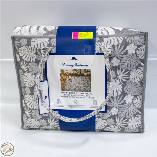 NEW TOMMY BAHAMA INDOOR & OUTDOOR AREA RUG & BAG