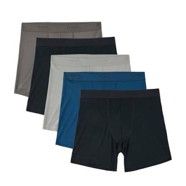 NEW 5 PACK OF FRANK MENS BOXER BRIEFS SIZE LARGE