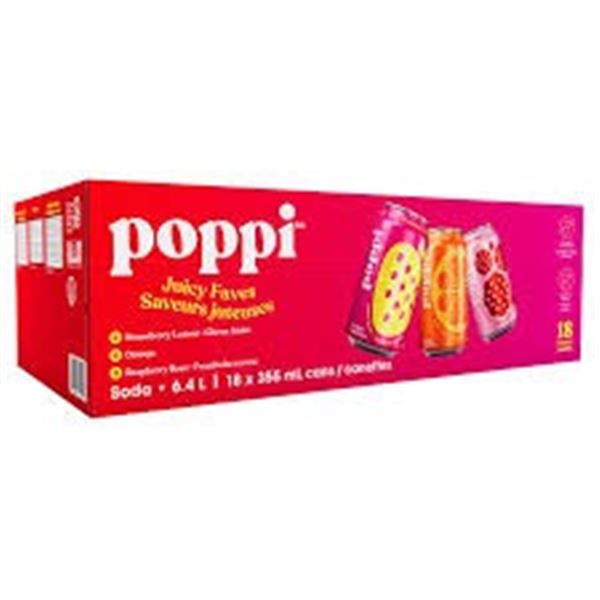 NEW POPPI SODAS JUICY FAVOURITES VARIETY PACK