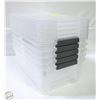 Image 1 : 5 PACK OF TUFFSTORE CLEAR CONTAINERS - 12.2L
