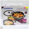 Image 1 : 3 PIECE TRAMONTINA CAST IRON COOKWARE SET