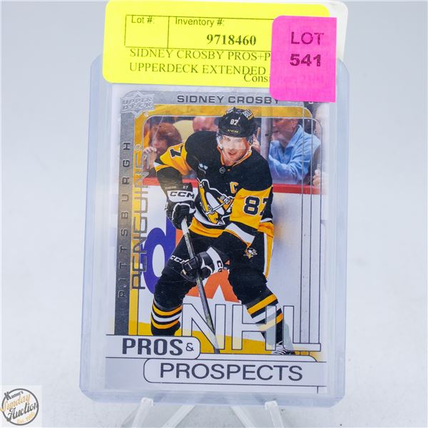 SIDNEY CROSBY PROS+PROSPECTS UPPERDECK EXTENDED