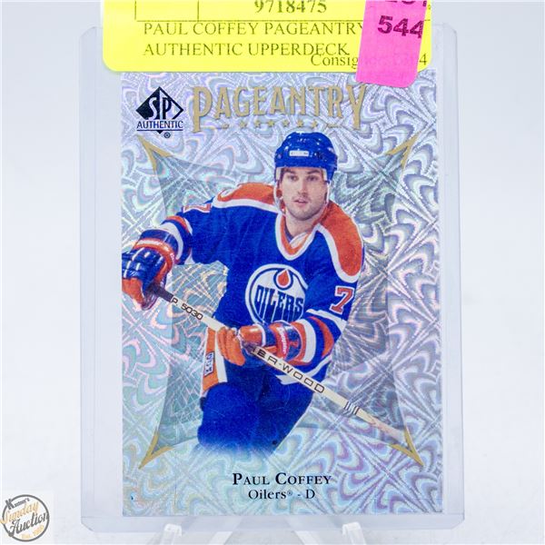 PAUL COFFEY PAGEANTRY SP AUTHENTIC UPPERDECK