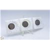 Image 2 : TRIO OF COPPER COINS FROM EARLY 20TH