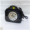 Image 1 : LARGE VINTAGE AMLIYA BLACK TELEPHONE PURSE