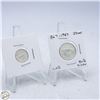 Image 1 : 1967 CANADA CENTENNIAL DIME & QUARTER 80% SILVER