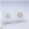 Image 2 : 1967 CANADA CENTENNIAL DIME & QUARTER 80% SILVER