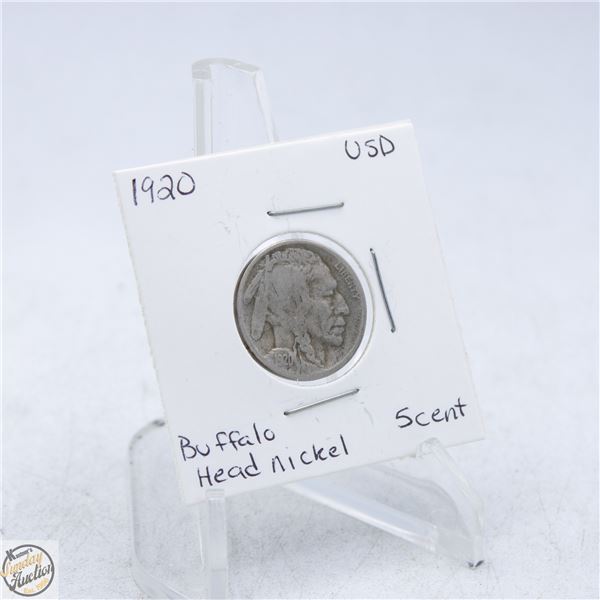 1920 AMERICAN BUFFALO HEAD NICKEL 5 CENT COIN